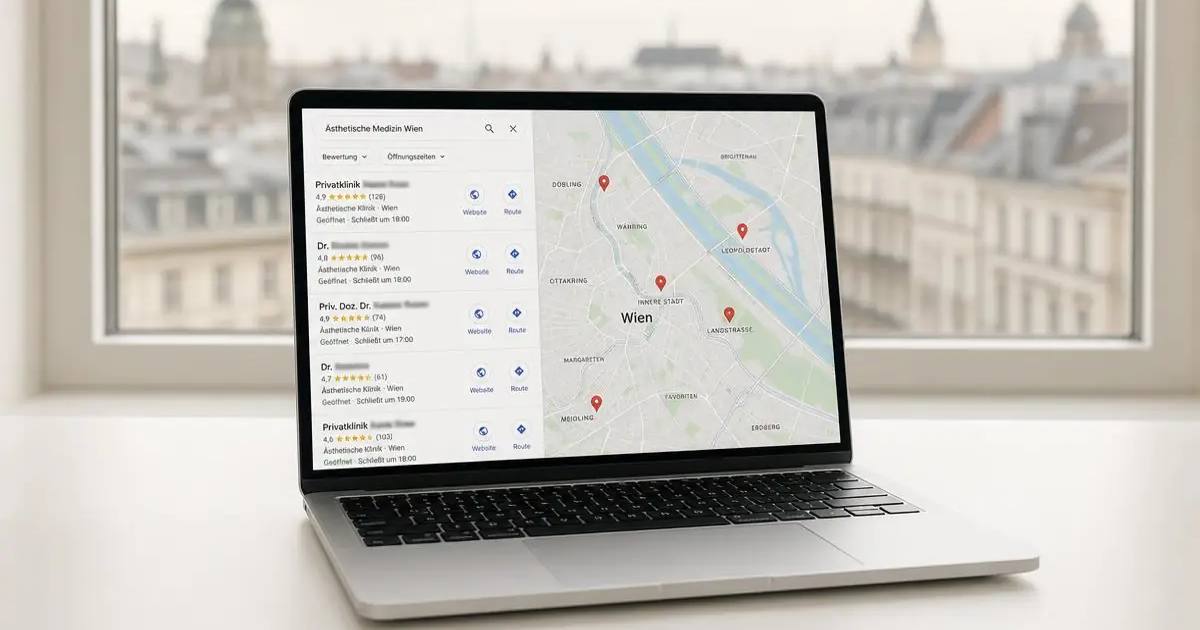 Lokale Sichtbarkeit in Österreich – Sichtbarkeit bei Google und KI für Arztpraxen